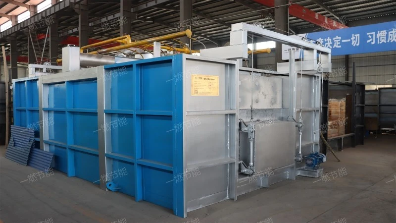 Natural gas regenerative through furnace