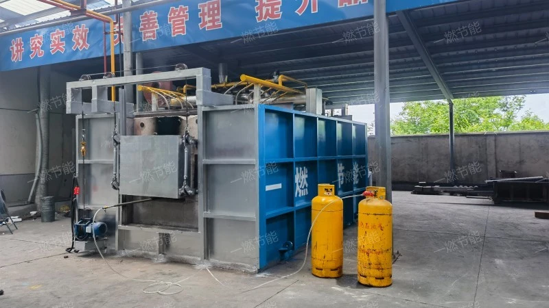 Gas storage through forging furnace