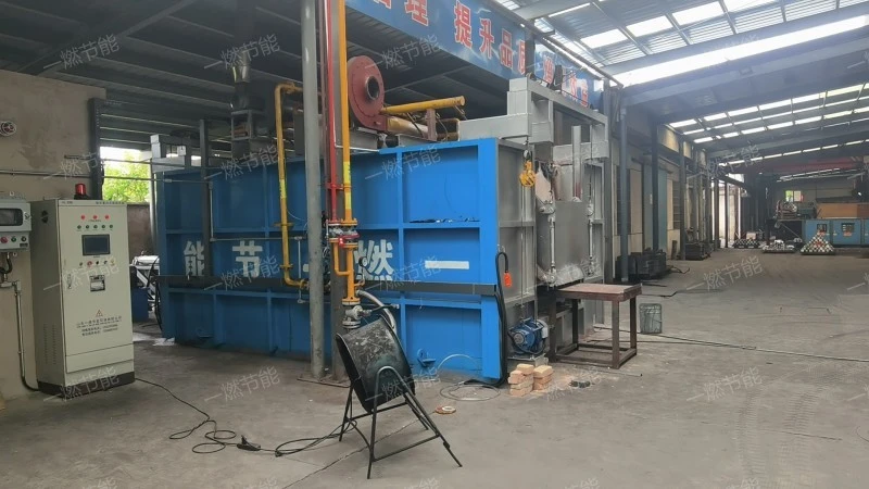 Regenerative gas through heating furnace