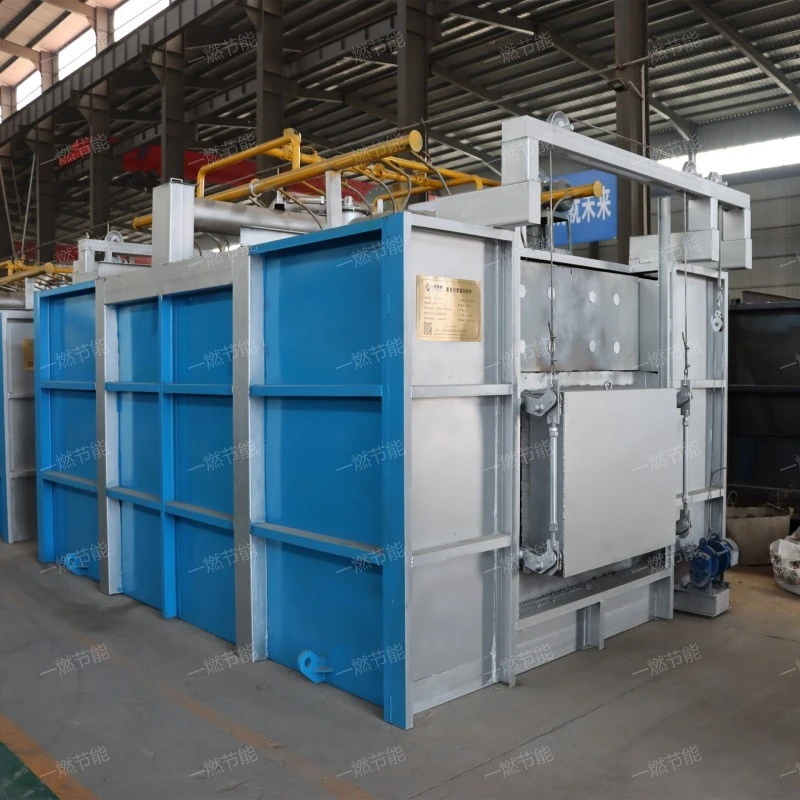 Regenerative gas through forging heating furnace