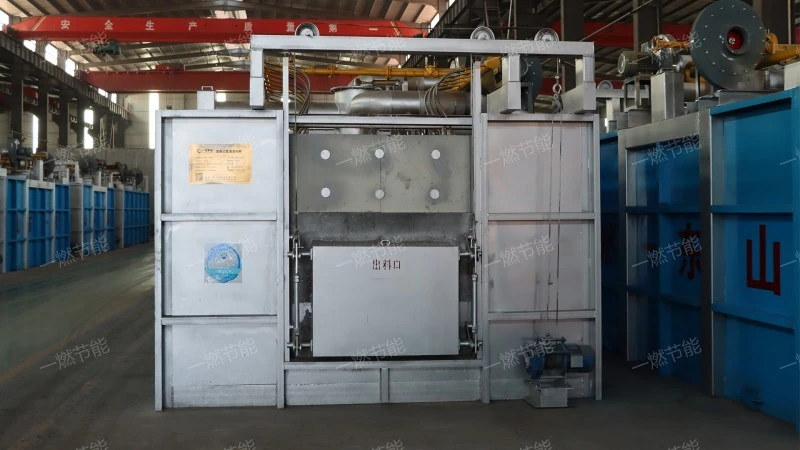 Gas storage through heating furnace