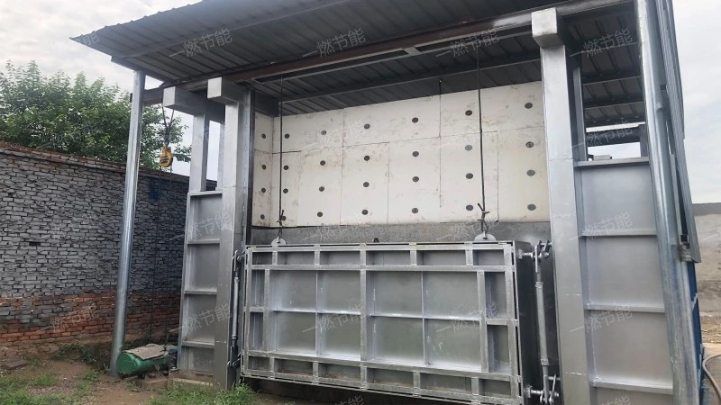 Regenerative gas through forging heating furnace