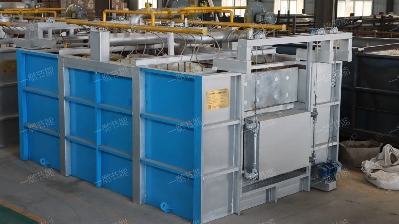 Regenerative natural gas through forging furnace