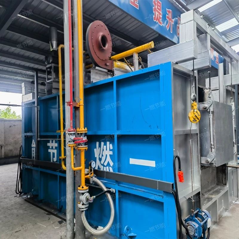 Gas storage through forging furnace