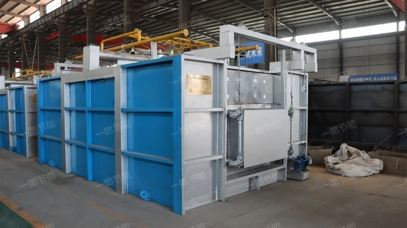 Through type forging heating furnace