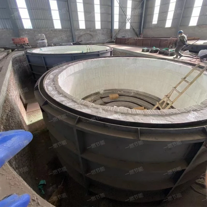 Pit type quenching and annealing furnace