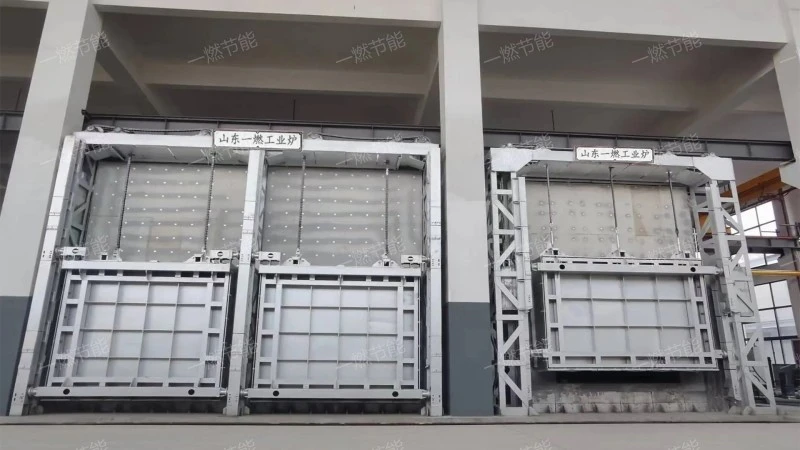 Burner heating furnace double chamber type