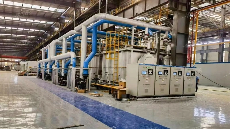 Regenerative natural gas box type heating furnace
