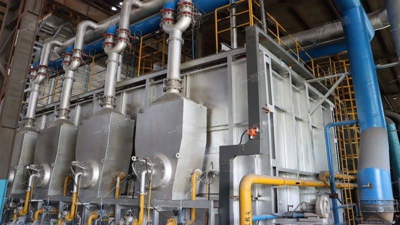 Low temperature trolley heating furnace