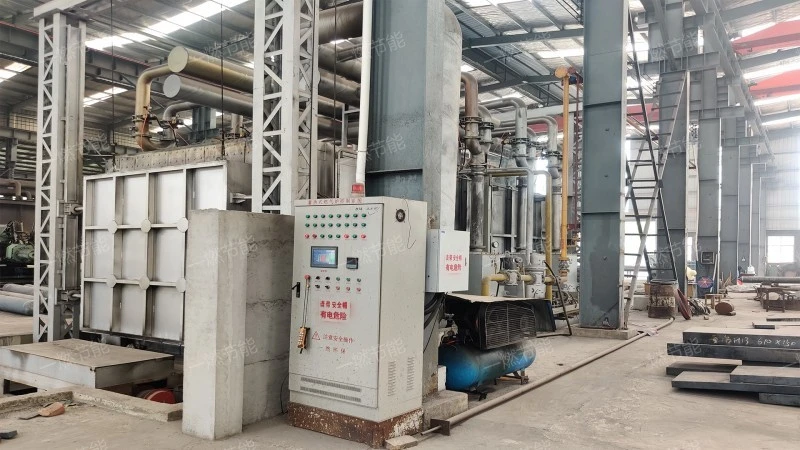 Split type trolley forging furnace