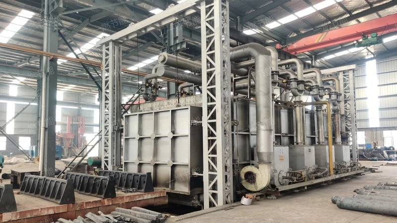 Low temperature trolley heating furnace
