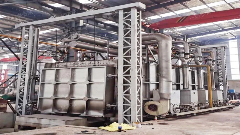 Low temperature trolley heating furnace