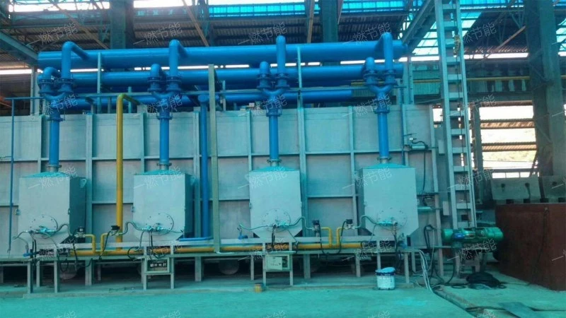Split type trolley forging heating furnace
