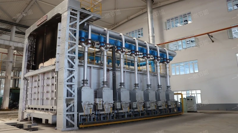 Split type trolley forging furnace