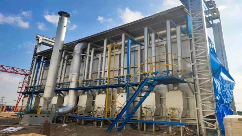 Split type trolley forging heating furnace