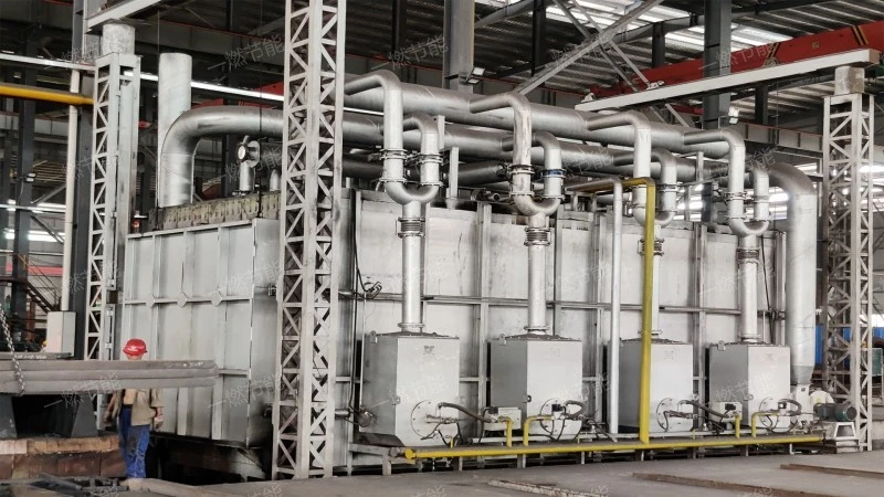 Split type trolley forging furnace